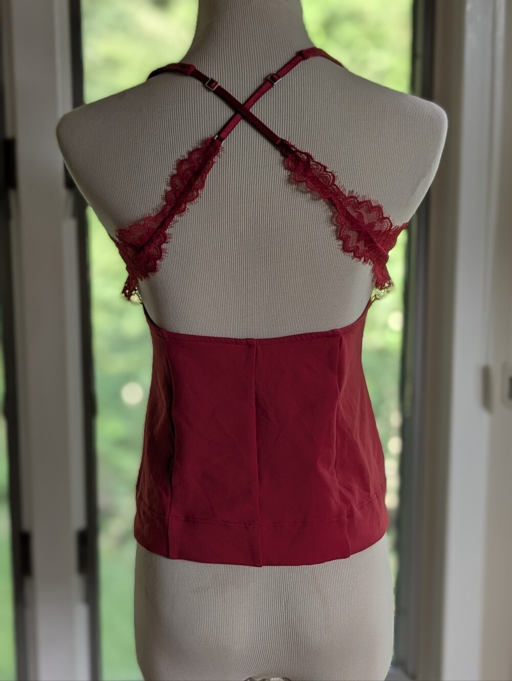 NWT FREE PEOPLE INTIMATELY LOOKING GOOD CAMI Size M RED - Picture 5 of 10